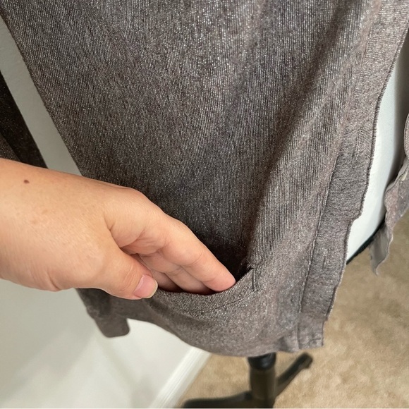 Free People FP Beach Brown Metallic Sweater Cardigan. Size S - Picture 3 of 11